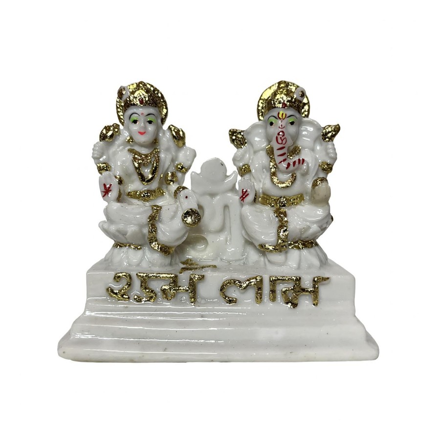 Laxmi Ganesh Idol with Shubh Labh